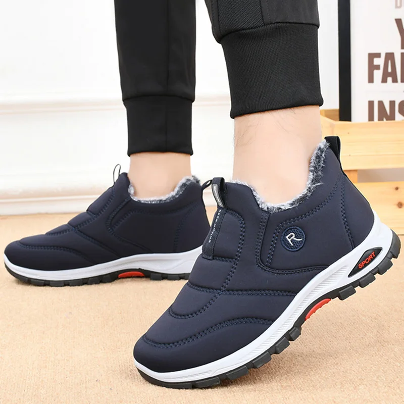 Snow Boots Men Casual Men's Boots Male Winter Shoes For Men Outdoor Shoes Men Plus Size Mens Shoes Footwear Work Boots image 2