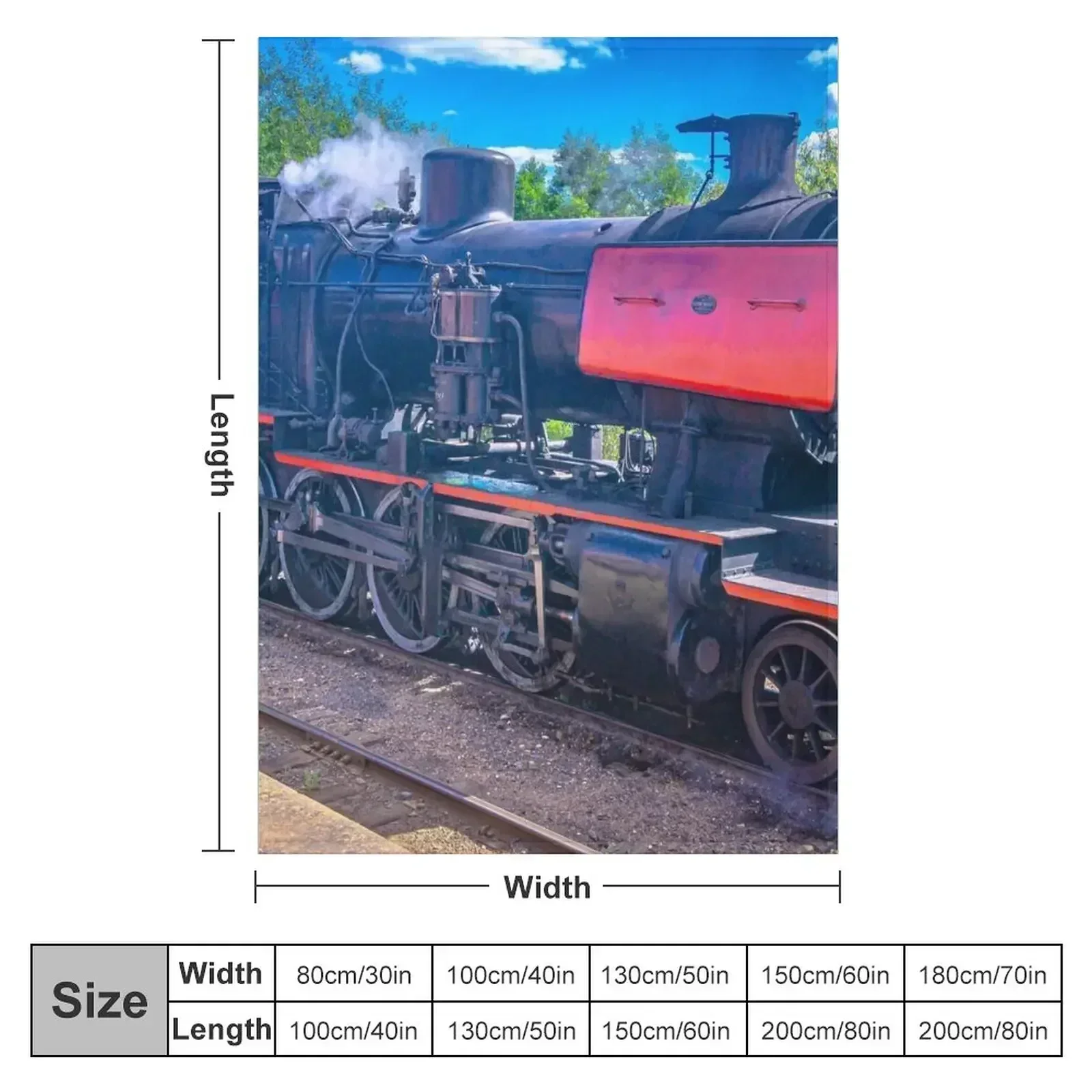 Steam Train in Castlemaine Throw Blanket Blankets For Sofas Decorative Beds Flannels Thin Luxury Brand Decorative Sofas Blankets