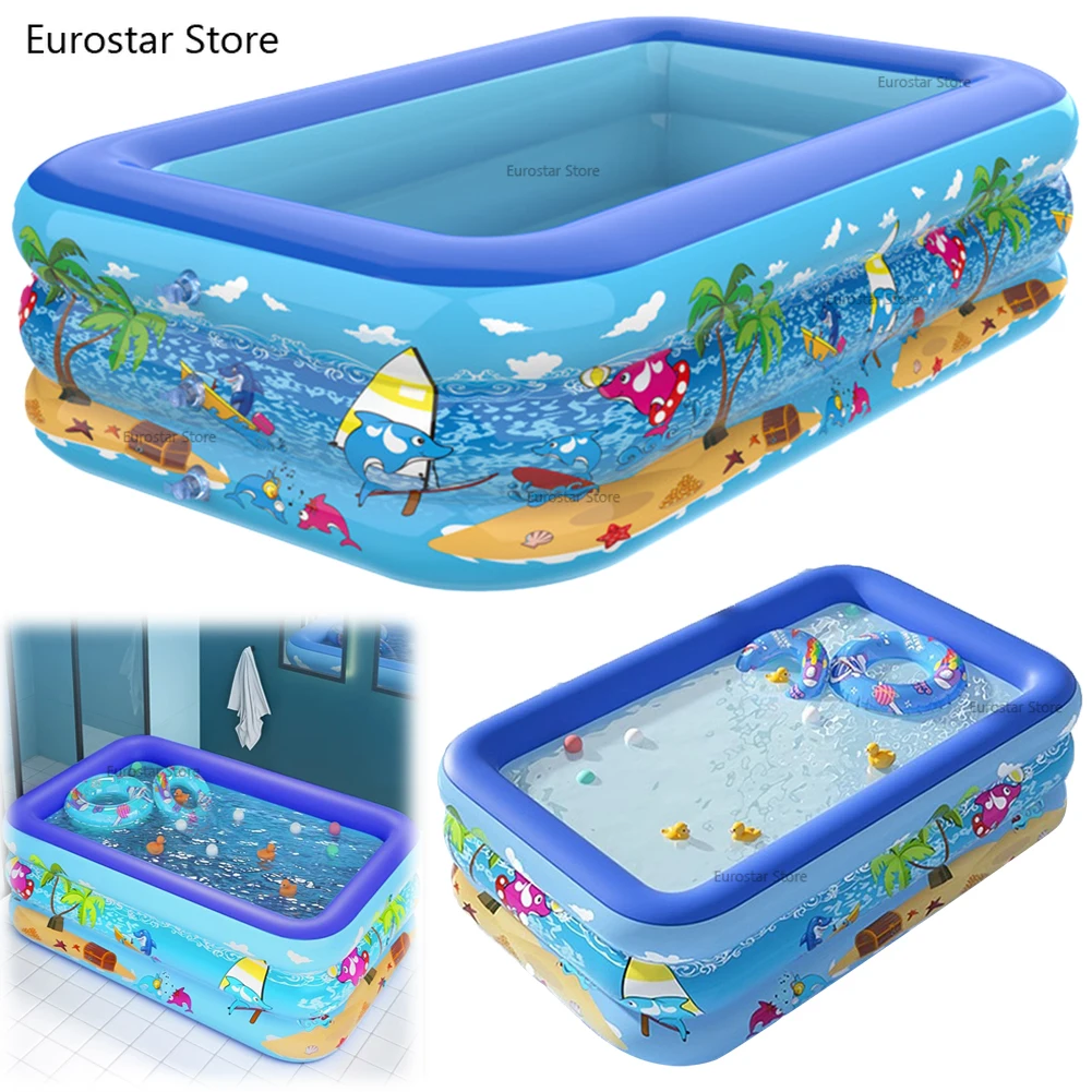 풍선 수영장 실내 옥외 PVC 수영장 유아 어린이 수영장을 위한 만화 두꺼운 수영장