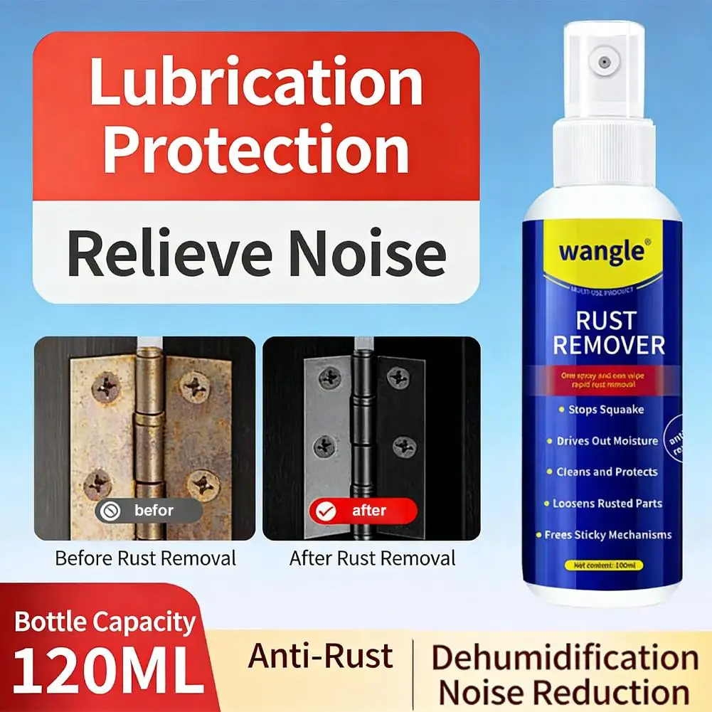 Spray lubricante antioxidante, eliminador de óxido, lubricación de larga duración para piezas automotrices, herramientas, maquinaria, pulverizador eliminador de óxido, 1 Uds.
