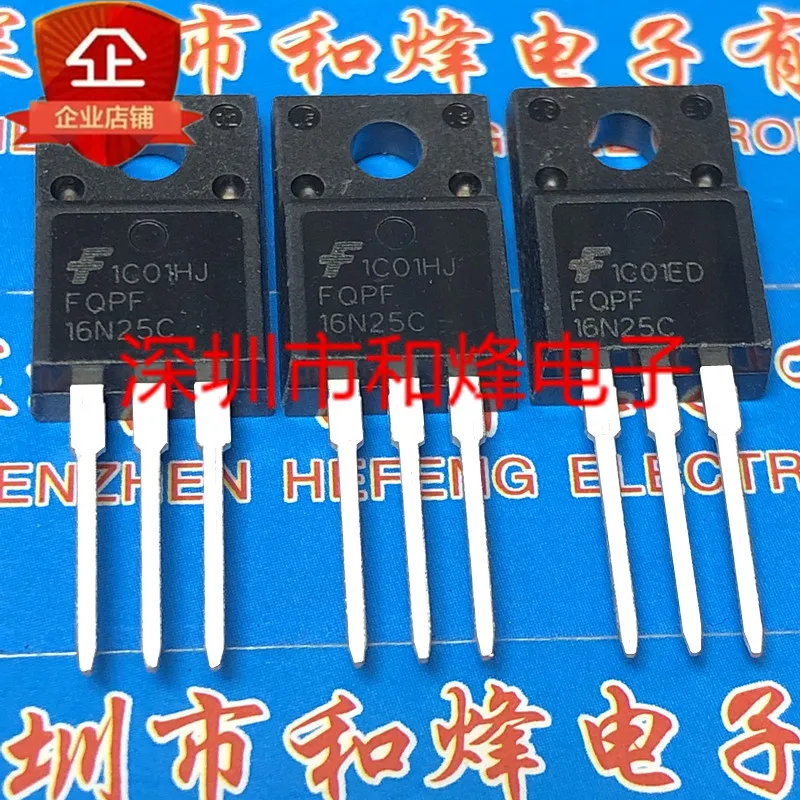 6pcs/lot FQPF16N25C  TO-220F 15.6A 250V  In Stock