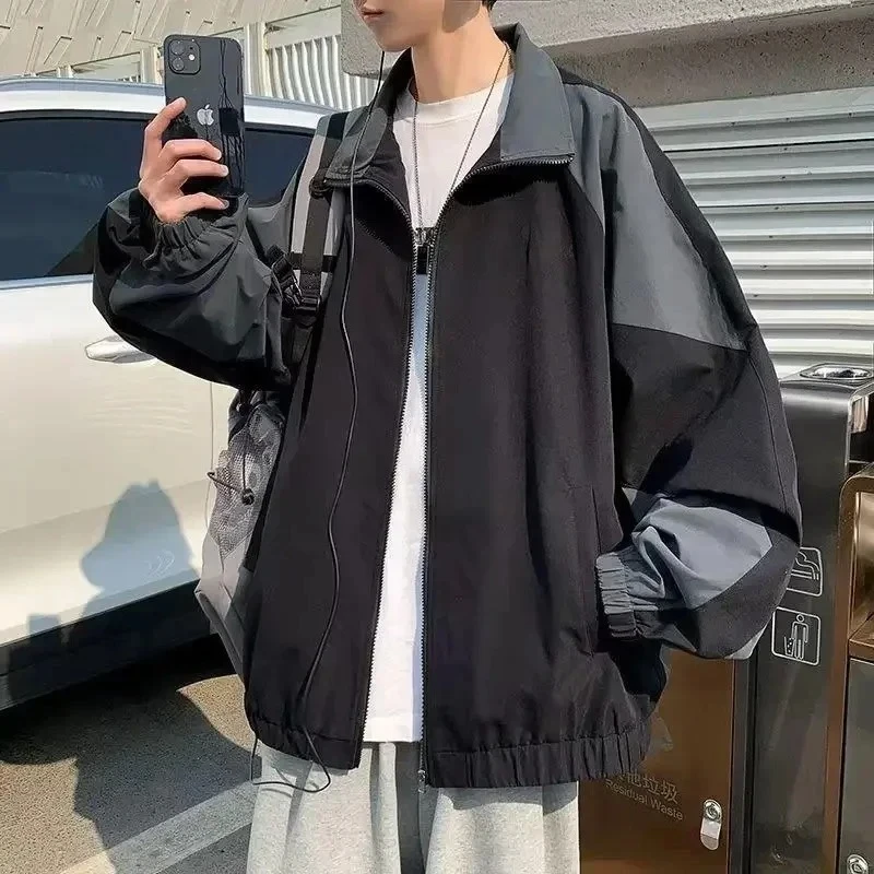 Men Jackets Embroidery Baseball Coats Spring Autumn Male Casual Streetwear Fashion Outdoor Outwear Loose Men Clothing