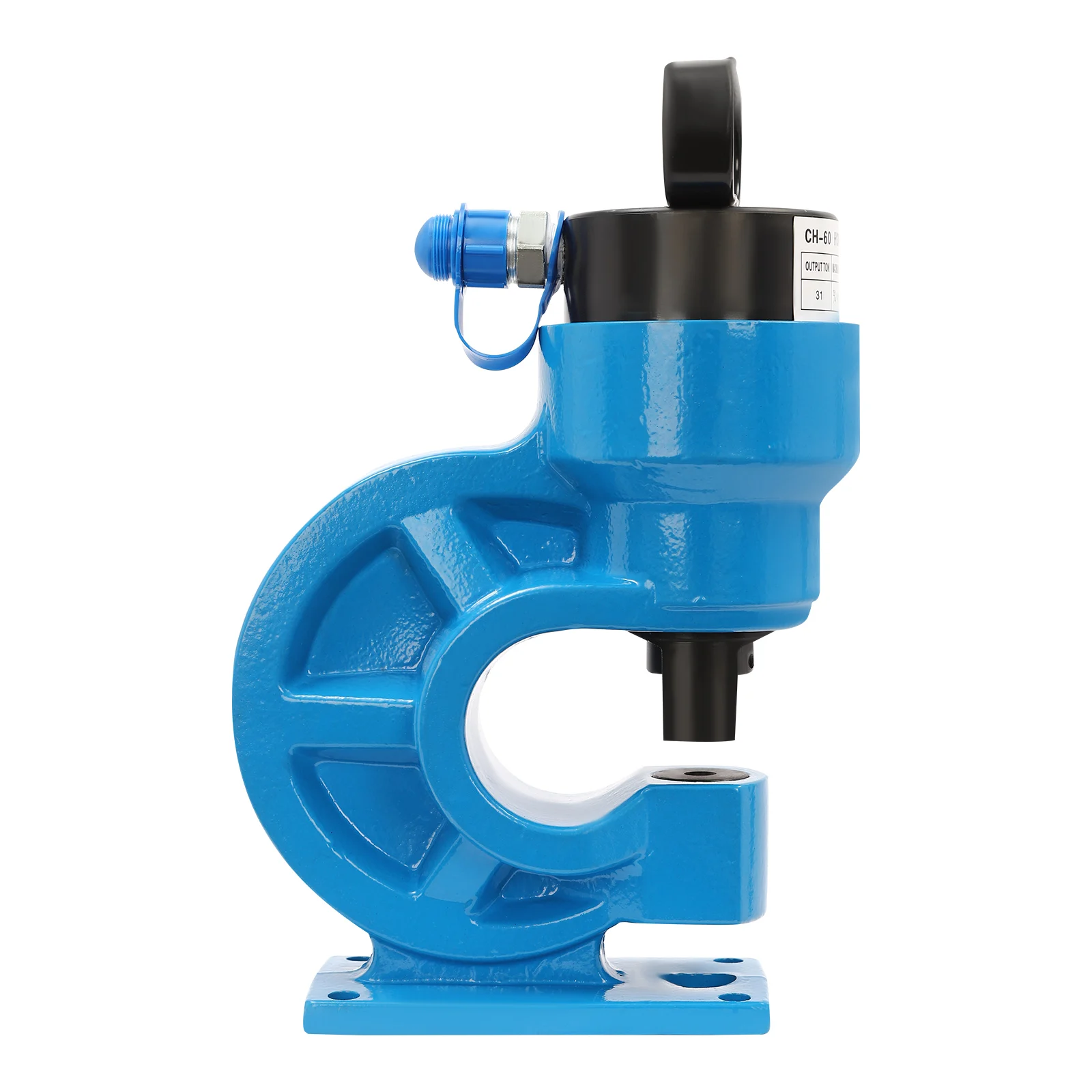 CH-60 Hydraulic Punching Machine with 4 Punching Dies Space Saving Blue/Red