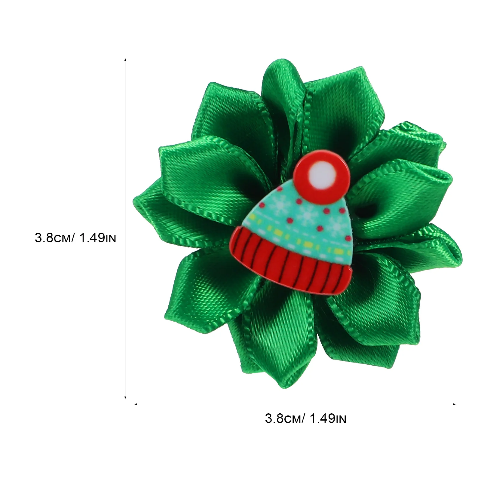 

30Pcs Pet Accessories Christmas Flower Hairbands Soft Fabric Dog Hair Bows Puppy Headwear Colorful Pet Christmas Ornaments