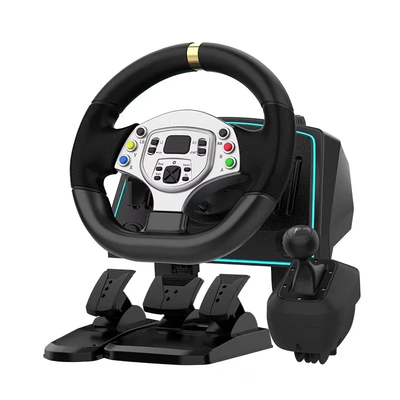 

G30 Force Feedback Game Steering Wheel 1080 Degrees Racing Game Simulator PC/PS3/switch/ Android Platform Excellent