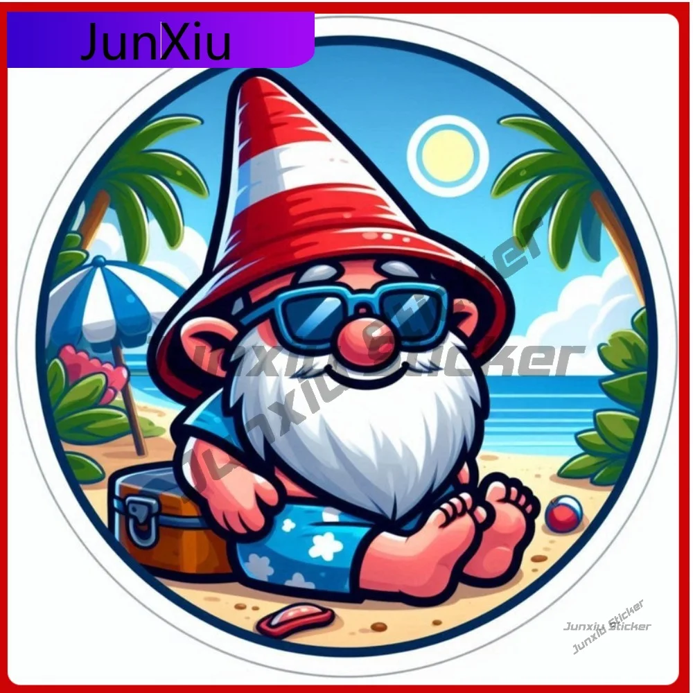 

Stylish Gnome Decal UV Resistant Waterproof Sticker Durable Stylish Outdoor Decoration Protective Exterior Surface Vehicle