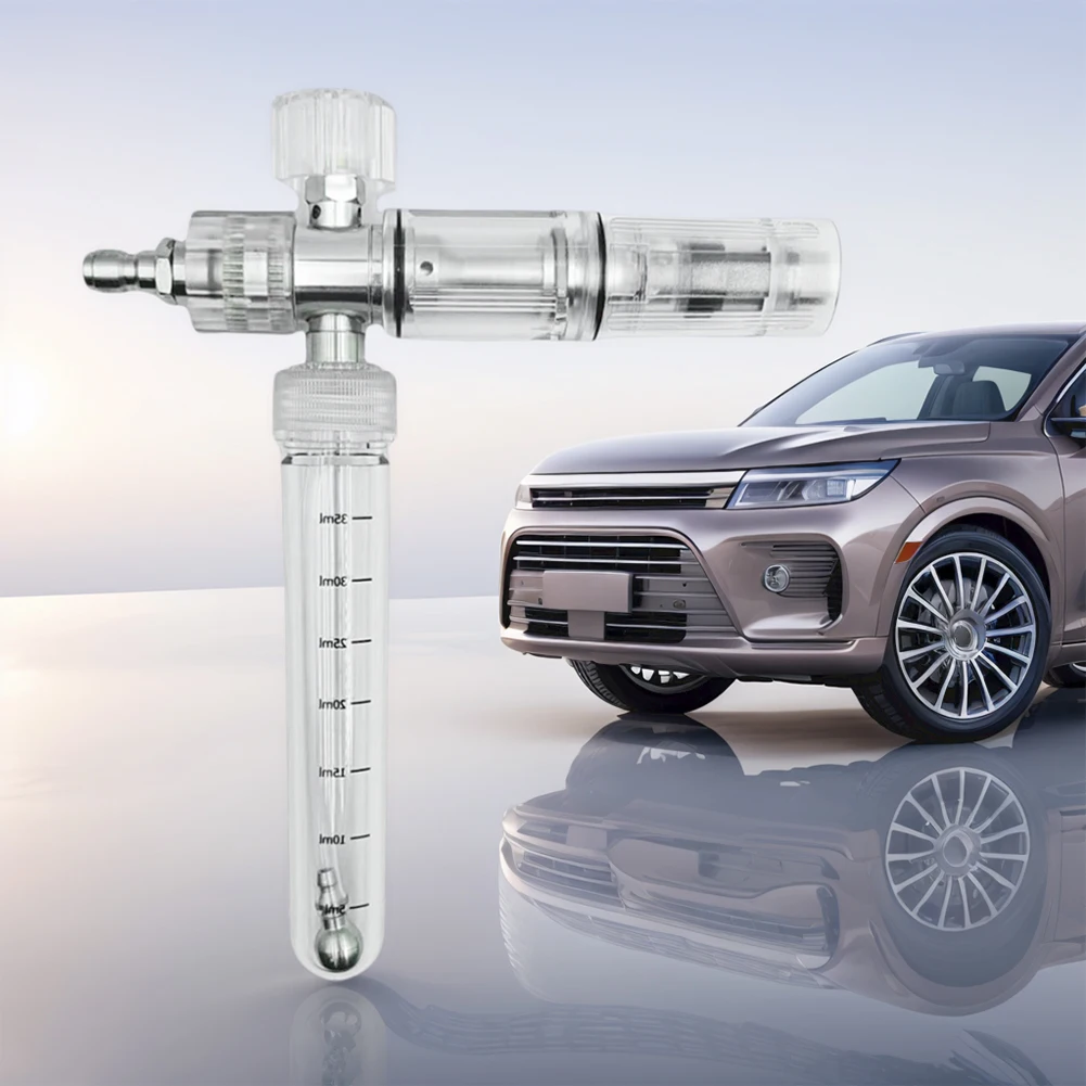 Botol Semprot Busa Sabun 35Ml dengan Pot Semprot Busa Pistol Pencuci Tekanan Konektor Cepat 1/4 Inci untuk Membersihkan Mobil SUV