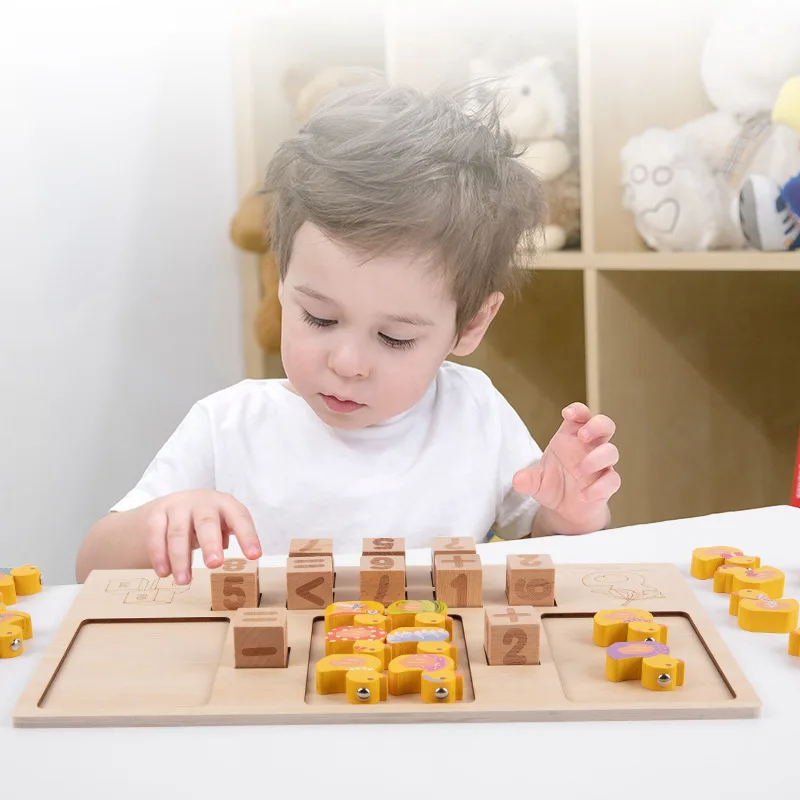 New Children's Fishing Duck Fishing Game Children's Educational Early Education Number Operation Teaching Aids Kids  Wooden Toys