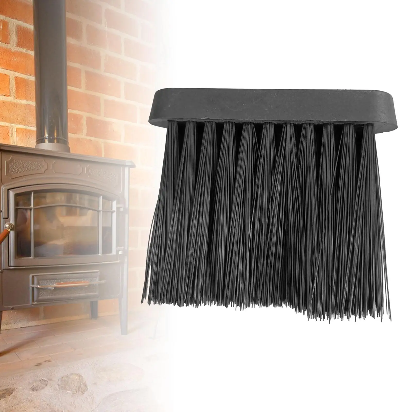 Fireplace Brush Replacement Head Hearth Brush Multifunctional Cleaner Fireplace Tools for Outdoor Indoor Fire Pit Household