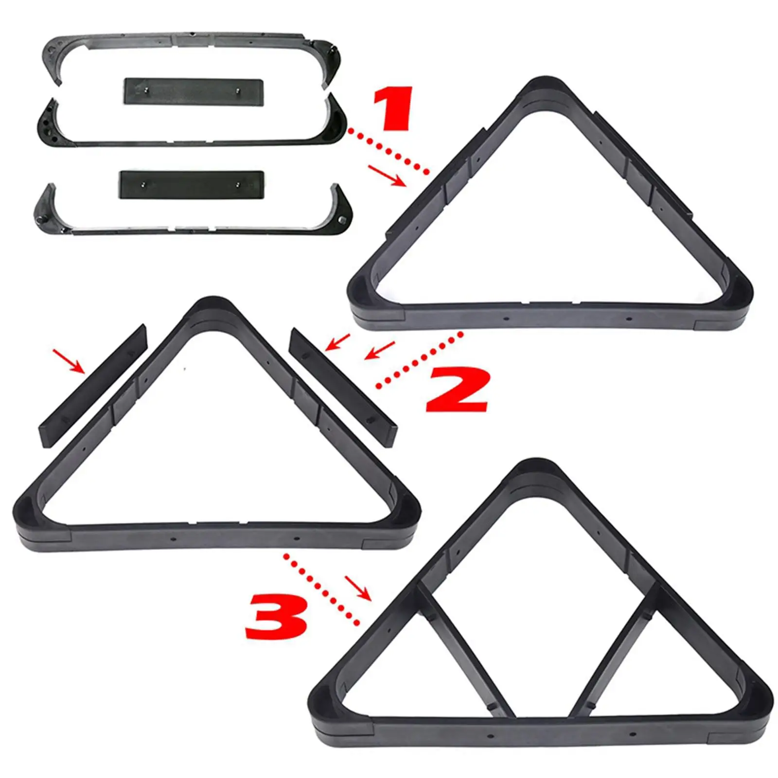 

Pool Table Equipment Triangle Rack 9 Balls 15 Balls Holder Billiard Accessories for Pool Parties
