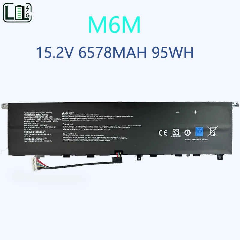 

Laptop Battery BTY-M6M For MSI Creator 15 A10SD A10SF GS66 Stealth 10SFS 10SGS 10SE-045 10UG GE66 Raider 10SFS WS66