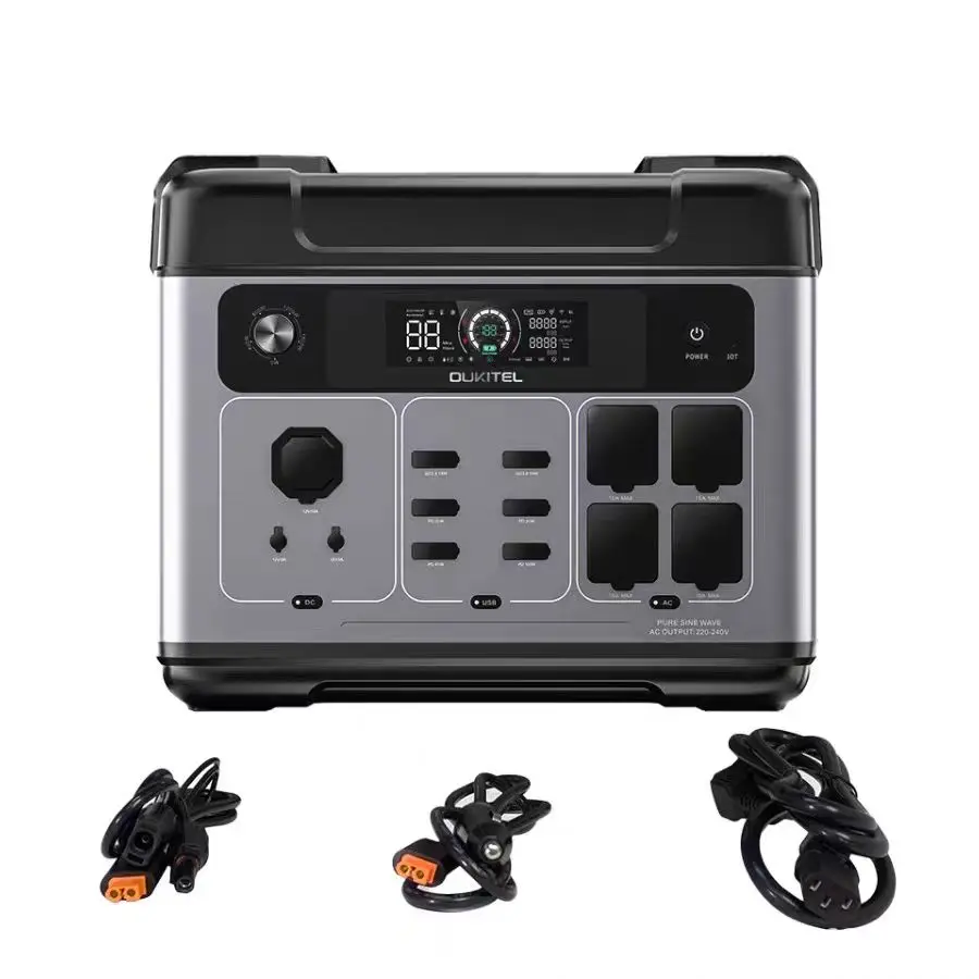 

2400W Back up Power Station US EU Stock 2048Wh Portable Solar Generator Home