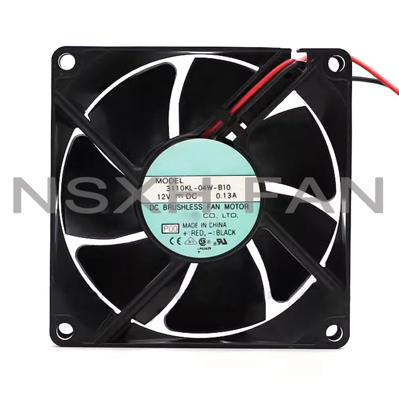 NEW 3110KL-04W-B10 8025 8CM 12V 0.13A 2Lines Ball Bearing Cooling Fan