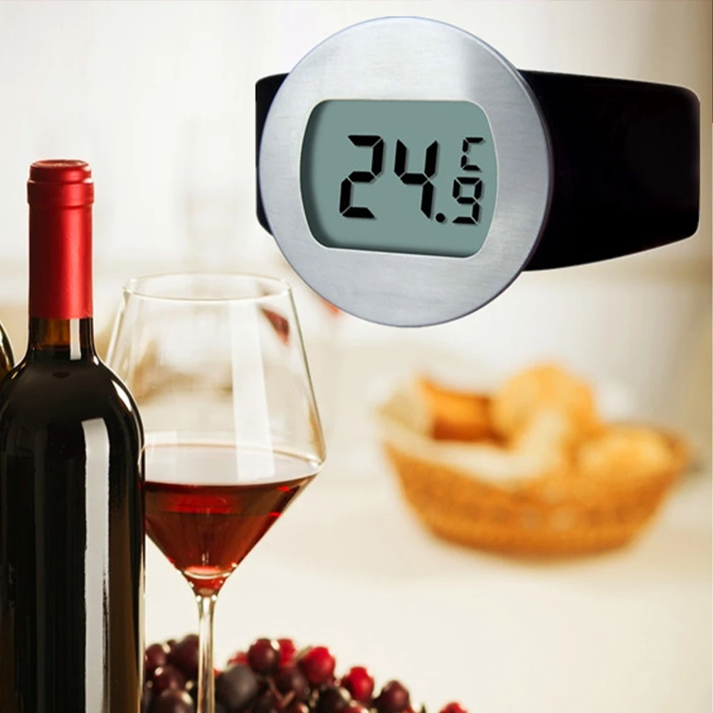 

Digital Display Bottle Thermometer 65-80Mm Wine Milk Portable Liquid Temperature Gauge Household Thermometer Kitchen