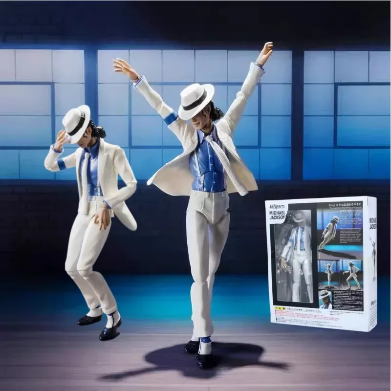

Горячая новинка: Фигурка Майкла Джексона SHF Smooth Criminal Moonwalk, подвижная коллекционная модель из ПВХ, игрушка-украшение, подарок