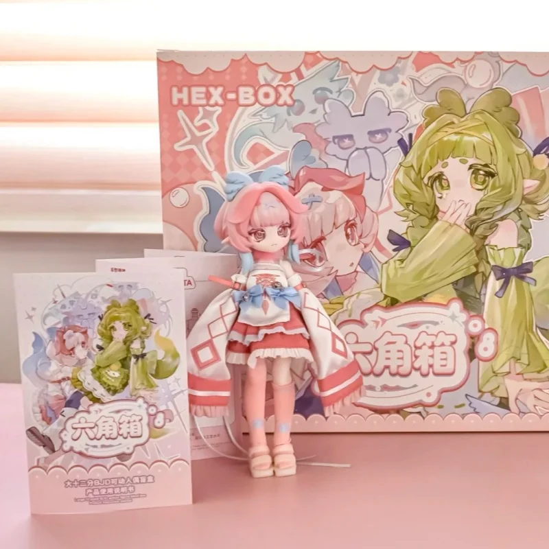 In stock  Hexagonal Box Series 12 Point Bjd Blind Box In Stock Cute Trendy Play Mobile Doll Desktop Decoration Birthday Gift view 6