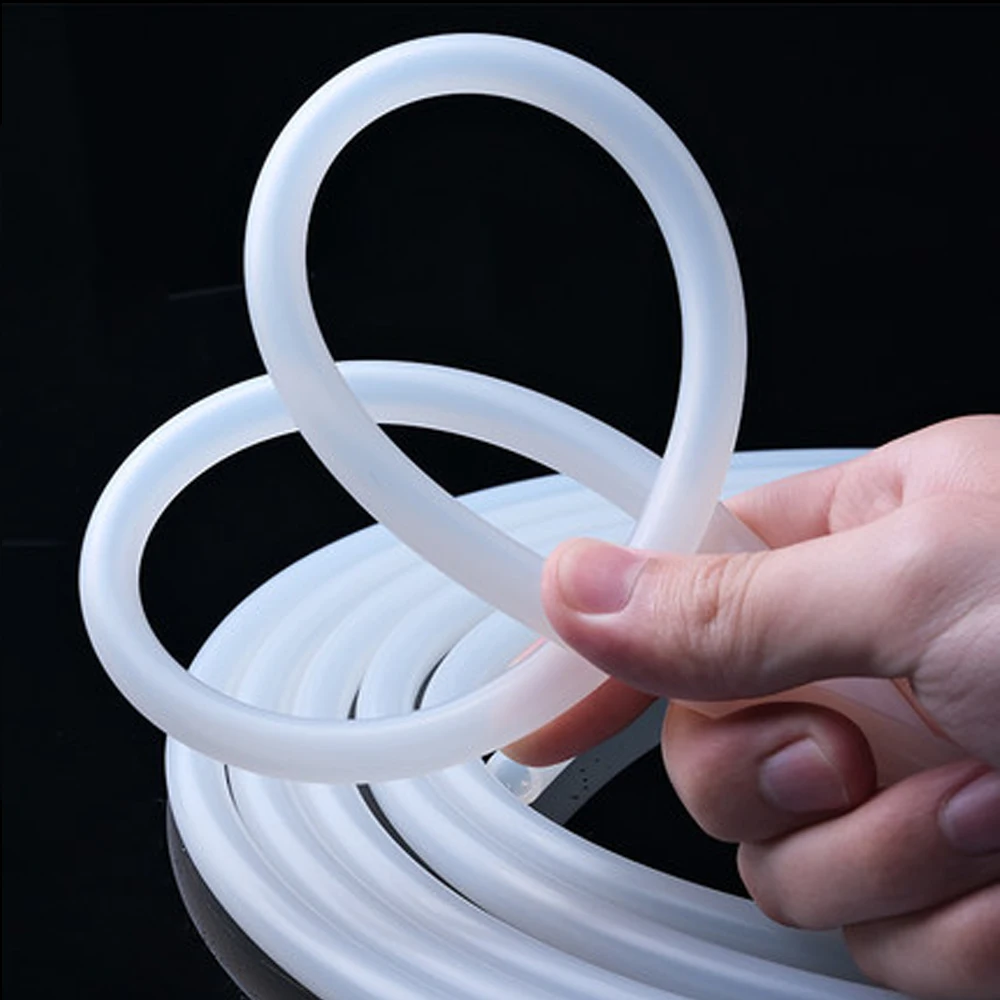 Clear Transparent Silicone Rubber Hose Pipe Tube 5M Food Grade  4 5 6 7 8 9 10 11mm Out Diameter Flexible Nontoxic Silicone Tube