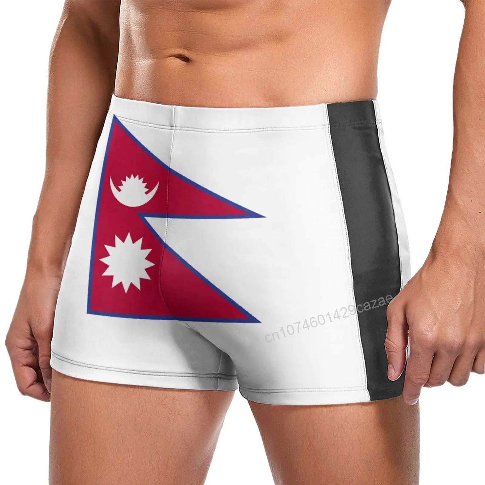 Swimming Trunks Nepal Flag Quick Dry Shorts For Men Swim Beach Short Summer Gift