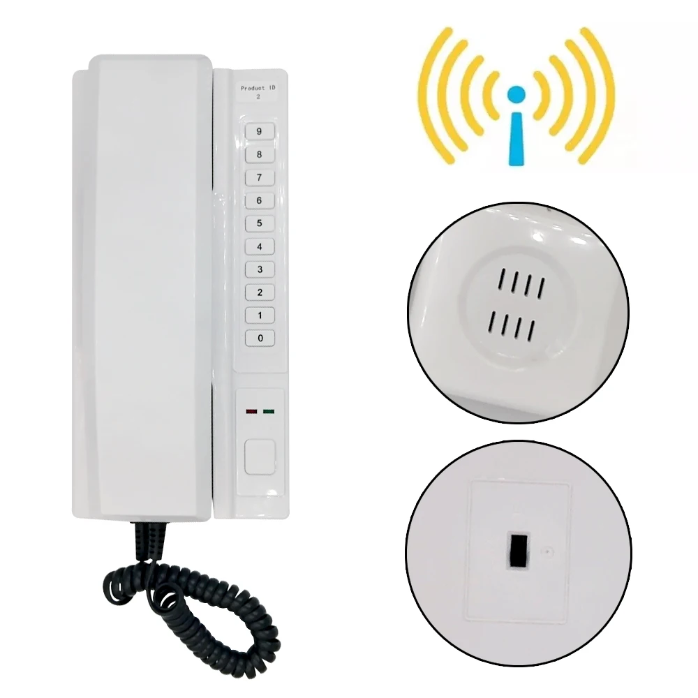Anjielo-Wireless Intercom System, Secure Interphone Handsets, Expansível para Armazém, Office Interphone, One Click Call