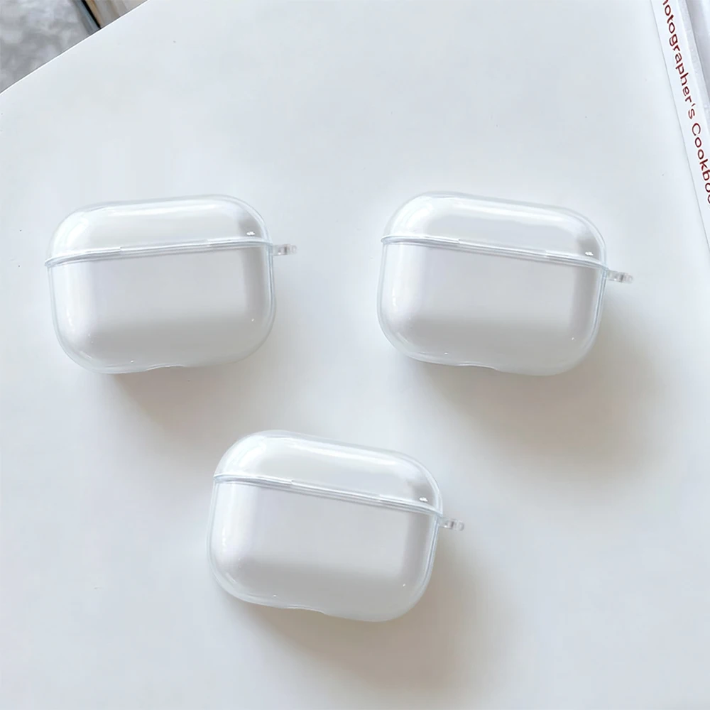 Klare, weiche TPU-Kopfhörerhülle für Airpods Pro 3 Pro 2 Pro, stoßfest für Airpods 4 3 2 1, Bluetooth Wireless Kopfhörerhülle, einfarbig – Detail 7