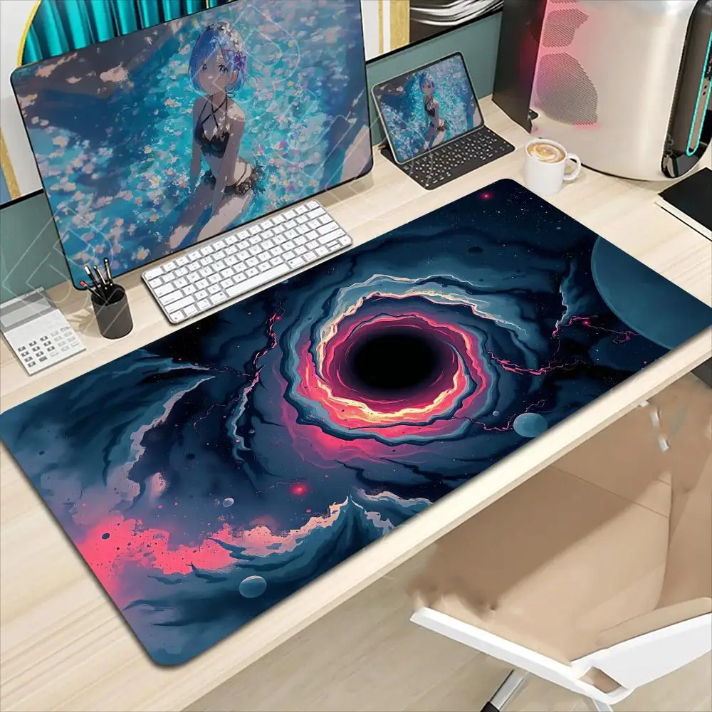 

Universe and Space Mouse Pad Large Computer Office Game Table Mats XXL Rubber Anti-slip Gaming Keyboard Mousepads Long Desk Pads