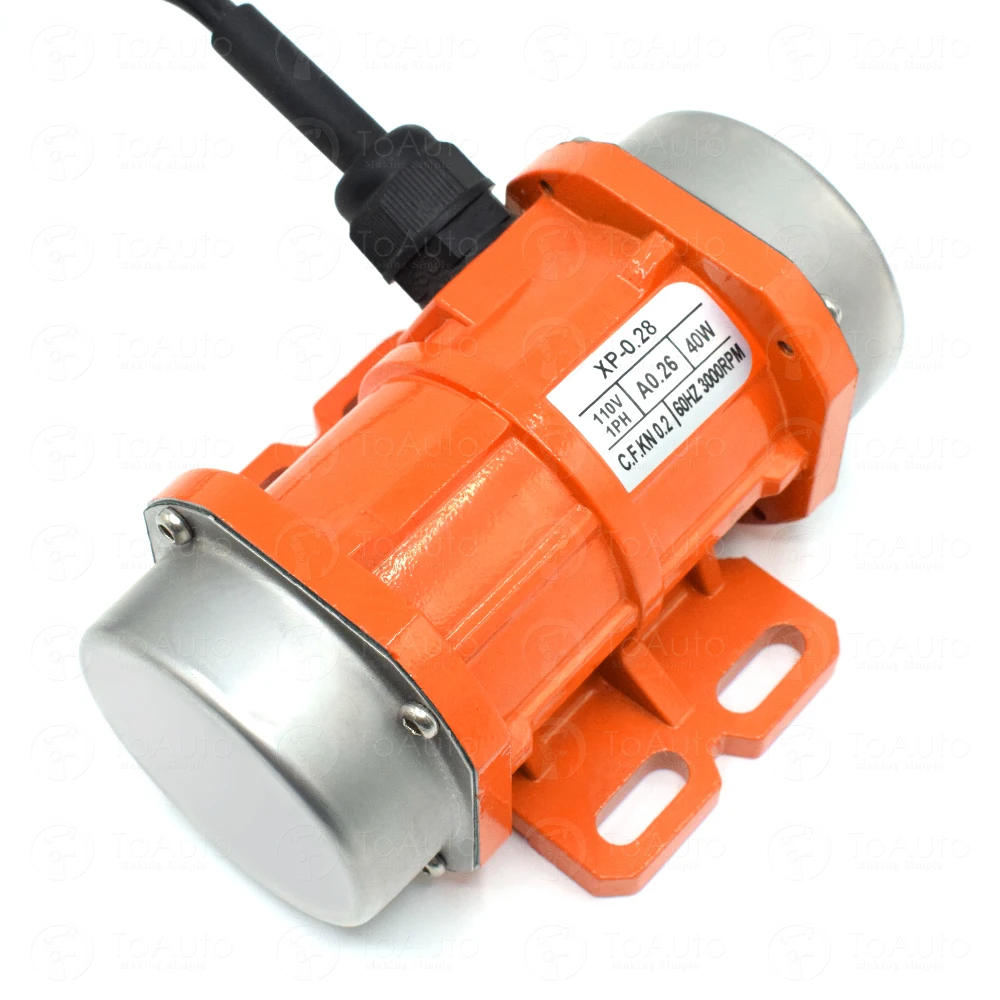 110V 40W Concrete Vibrator Vibration Motor with 3000Rpm and Single /Three Phase Aluminum/Motor Speed Controller