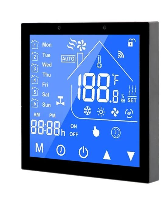 Wireless RS485 Wireless Display Panel Knx Touch Screen Home Automation Controller YC-SM41P