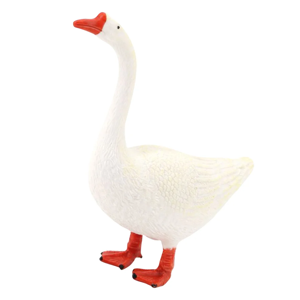 Swan Ornaments Adorable Goose Figurine Home Decor Duck Animal Toy Toys Decoration Desktop Adornment Lifelike Statue Gosling