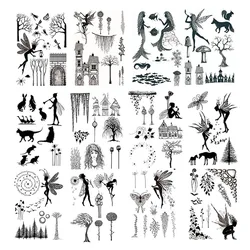 New Arrivals Fairy Plants Clear Stamps for DIY Scrapbooking Card Transparent Silicone Stamp Making Photo Album Crafts Decoration