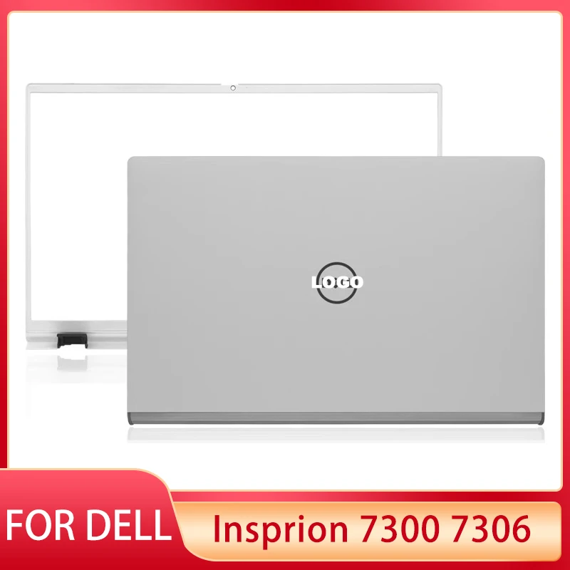 New Top Case For DELL Insprion 7300 7306 Laptop LCD Back Cover Front Bezel Hinges HingeCover 0HY46M 0R6VHM