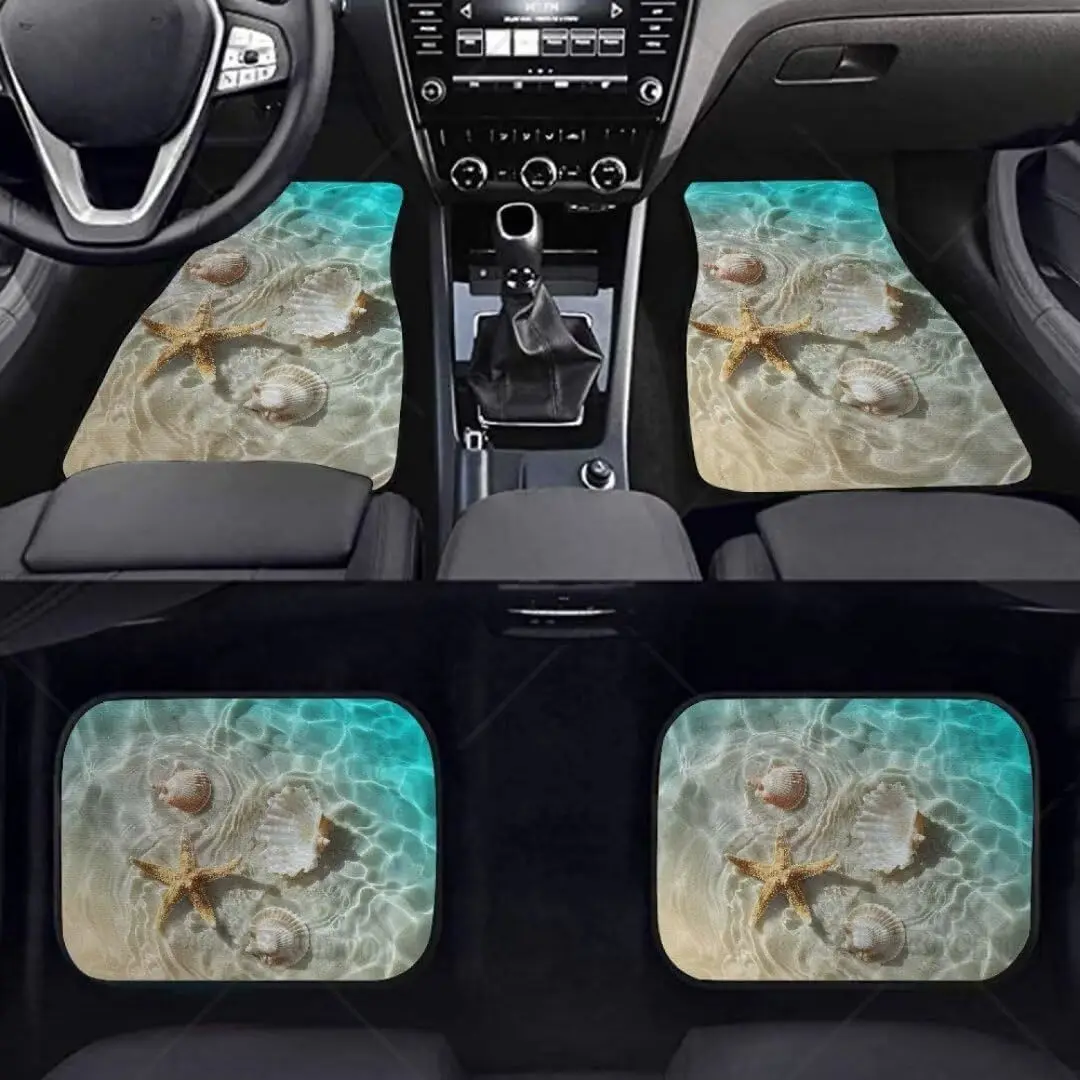 

Juego Alfombrillas Para El Suelo L Coche Con Estampado Conchas Estrella Mar, Juego Completo Almohadillas Para El Suelo Lant