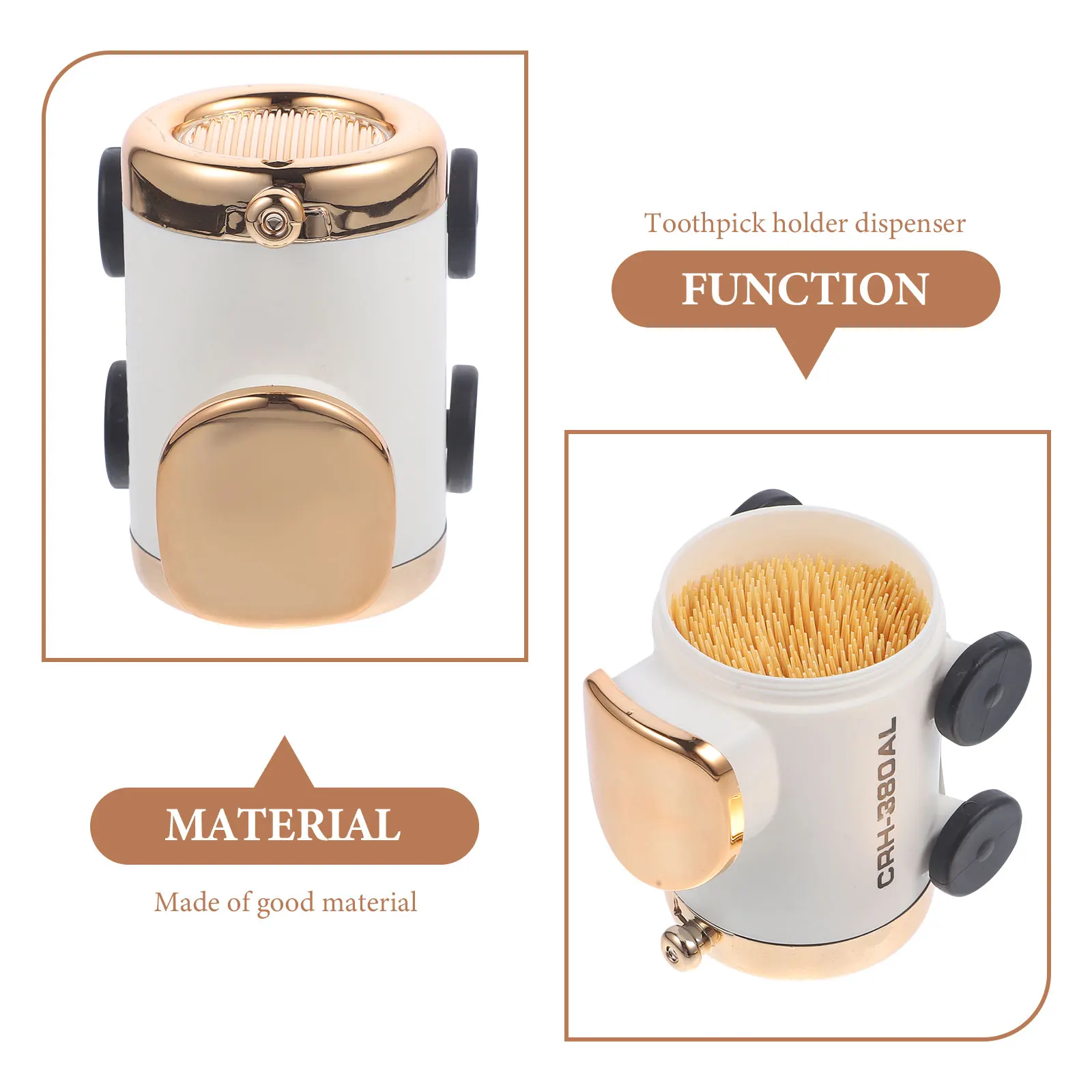 

Retro Decor Toothpick Holder Storage Container with Toothpicks Holders Organizer Case