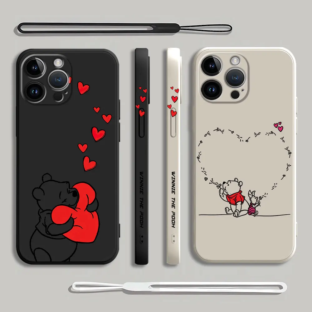 Winnie the Pooh Cute Fashion Phone Case for Xiaomi Mi 13T 10T 12 Lite 11 Lite 10 Lite 12T 11T Pro 13T Pro Soft Silicone Cover