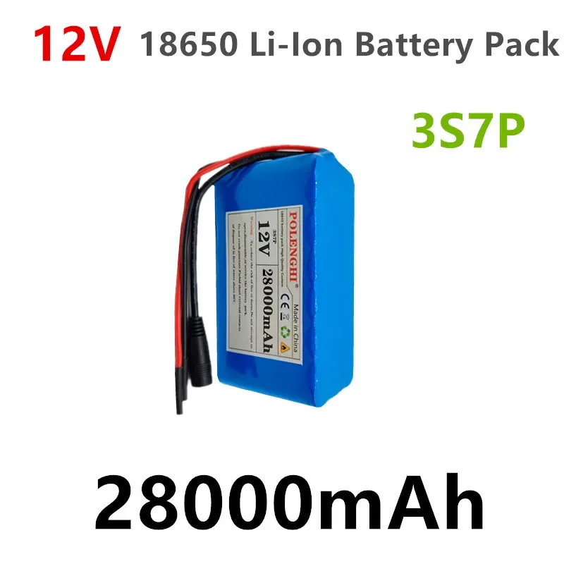 

12V 3S7P 20Ah or 28Ah 18650 Li-ion battery pack with built-in intelligent BMS