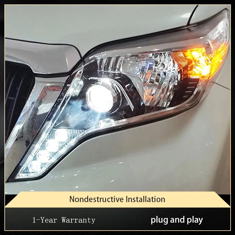 

Фара для Toyota Prado LC150 2014-2017, автомобильные фары DRL Dynamic 2017, новейший дизайн, светодиодные сигнальные лампы, аксессуары