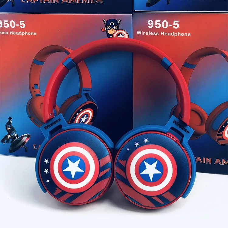 2024 Marvel New Computer Headworn Bluetooth Wireless Headphones For Gaming High Sound Quality Big Earmuffs With Long Standby