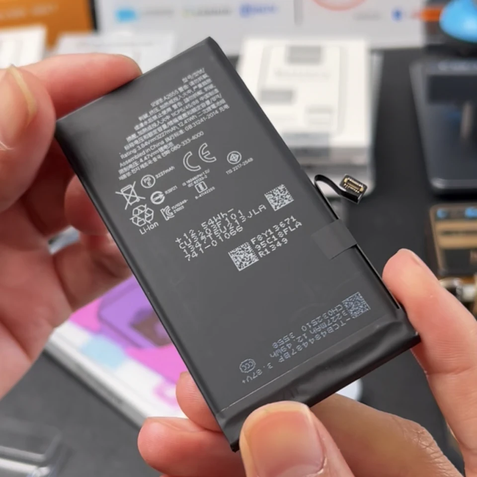 Batería de diagnóstico Vormir 100% capacidad para iPhone 12 13mini 14 14Plus 15Pro Max, muestra piezas genuinas sin mensaje de error 5
