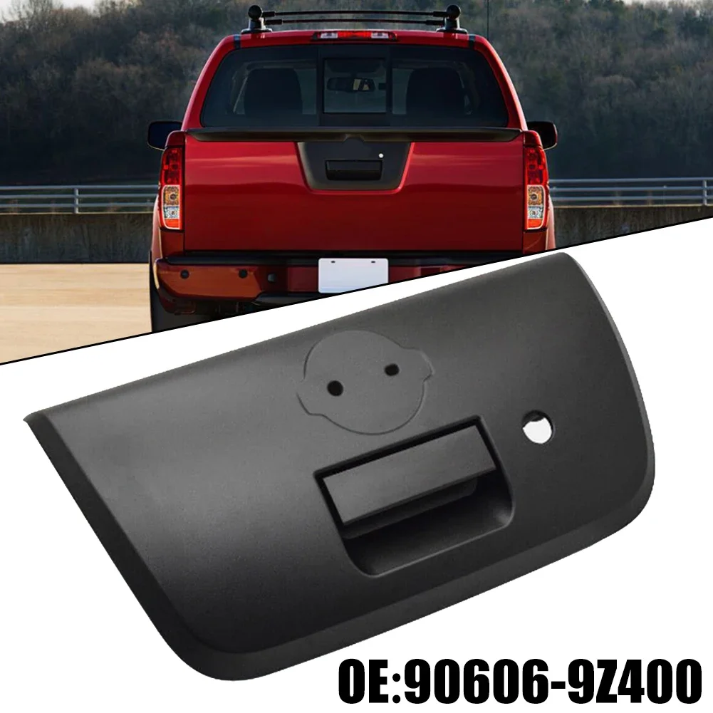 Rear Tailgate Handle Bezel Cover Black High-Quality For Nissan Frontier 2001-2004 90606-8Z400 Direct Installation Auto Parts