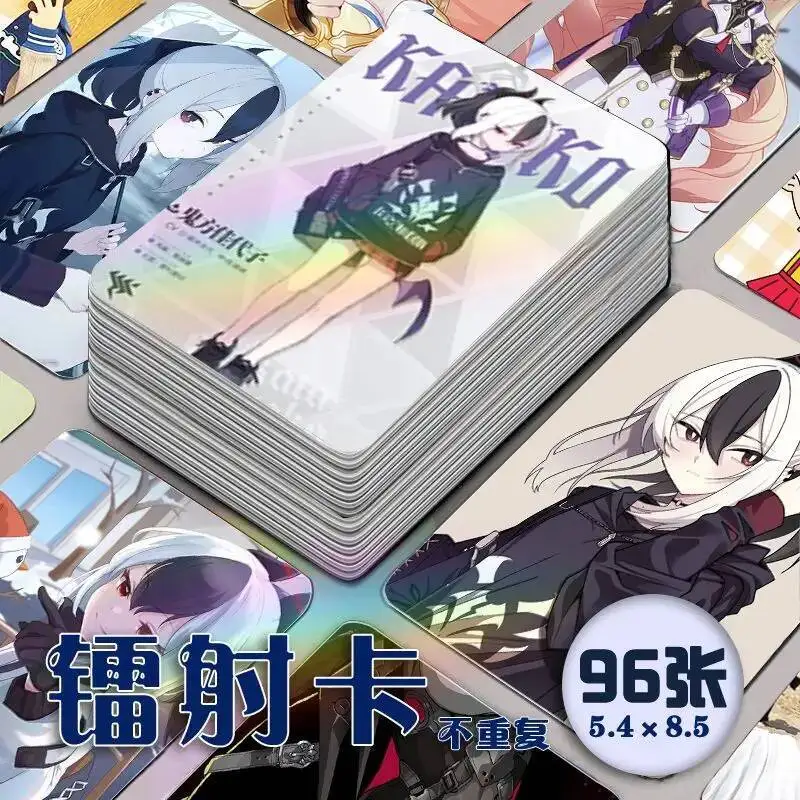 96 шт. синий архив аниме лазер Onikata Kayoko косплей закругленные углы ЛОМО карты рождественские подарки для девочек