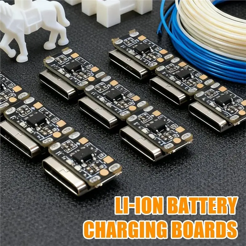 [NEW A09R!】 20PCS Type-C Interface 4.2V 18650 Lithium Battery Charging Board Module Mini Protection Board