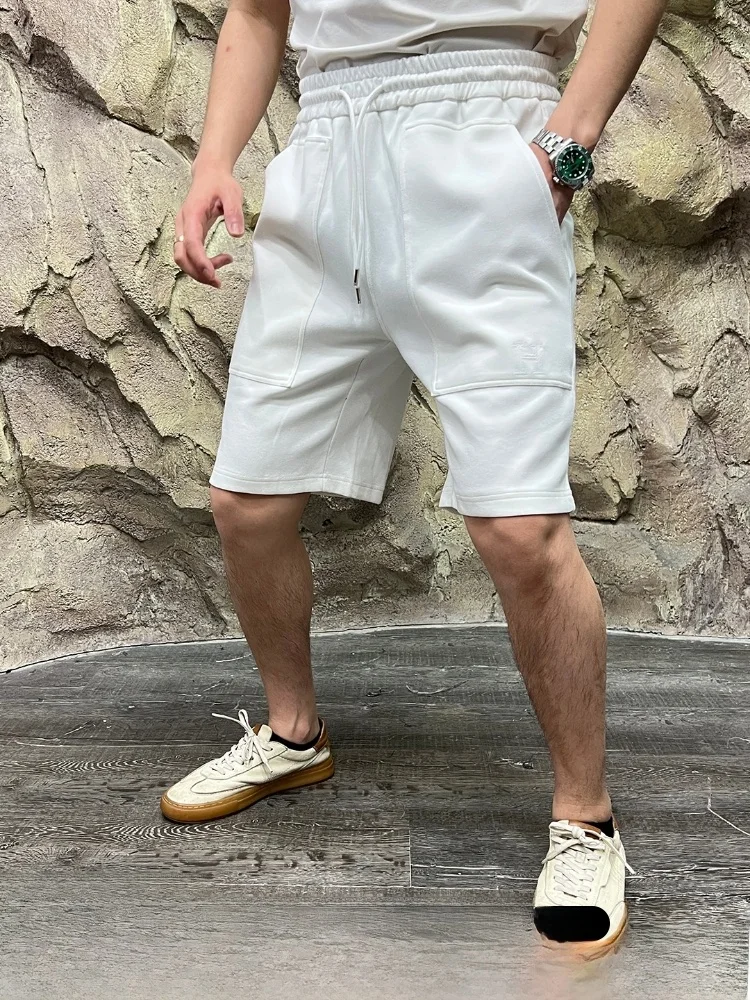 

High-Definition Cotton Shorts Men's Summer Casual Straight Leg Breathable Comfortable Fashionable mid Waist Short Pants