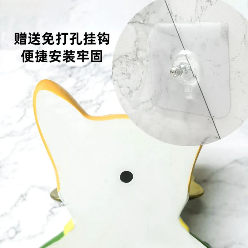 Creative Cartoon Toilet Tissue Box Roll Paper Holder Paper Storage Rack Drawer Paper Box with No Punching Required