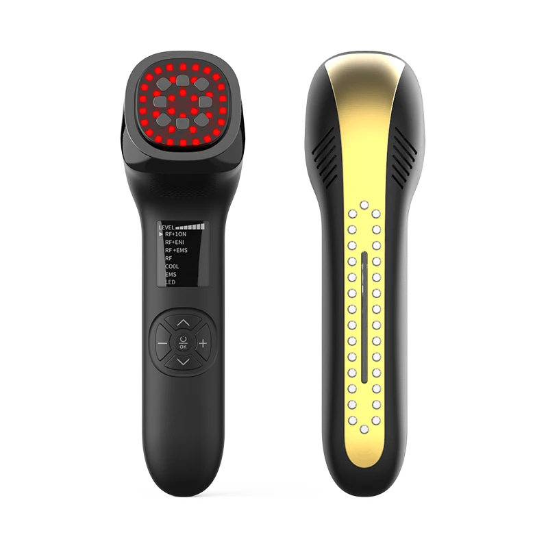 850nm Full Body 660nm Facial Handheld Panel Beauty Face Skin Care RF EMS Face Skincare Cooling Warming Red Light Therapy Device