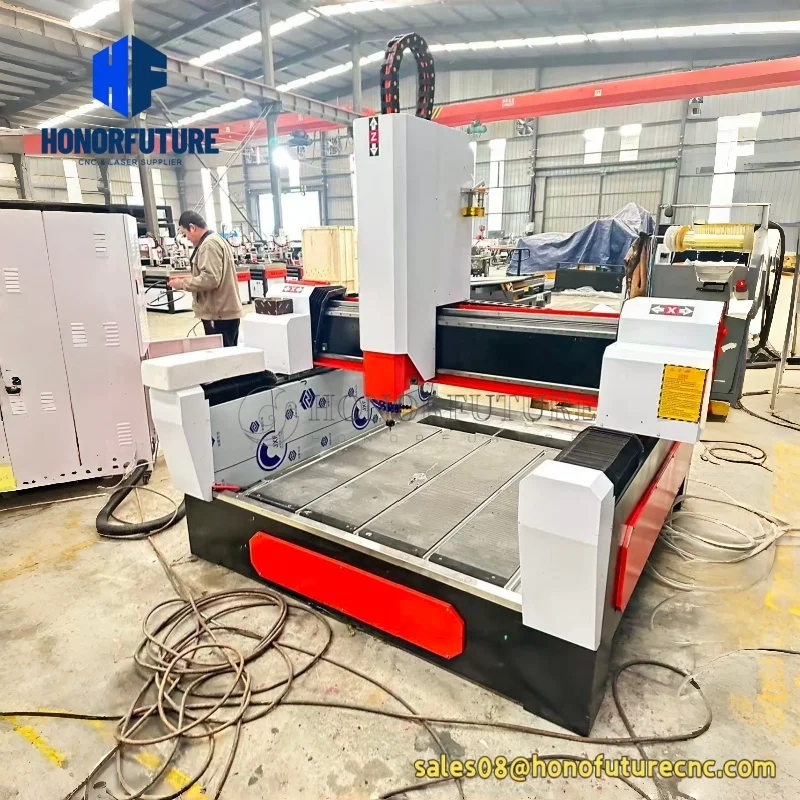 Heavy Duty Stone Cnc Router 1212 1325 Stone Carving Tools Granite Marble Cutting Machine Engraving Gemstone Tombstone with 5500w