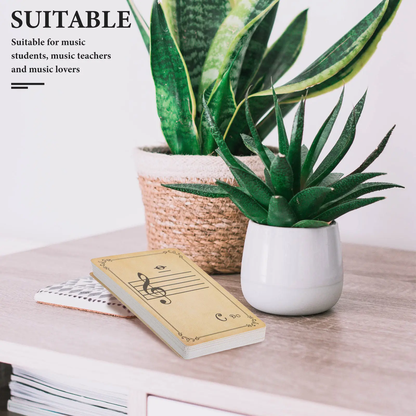 

Набор портативных карточек-флеш-карточек для начинающих музыкантов: ритм и нотная запись для обучения и практики