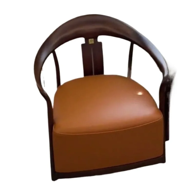 

Новое деревянное кресло из черного золота в китайском стиле, простое кресло для отдыха, набор из трех предметов мебели для гостиной из цельного дерева