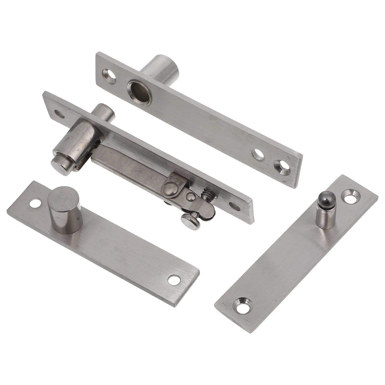 Heavy Duty Stainless Steel Double Swing Door Hinges – Self-Closing, Hidden Concealed Pivot, 360° Quiet Rotation