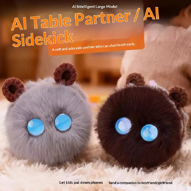 Doubao Ai Smart Robot Plush Electronic Pet Chat Companion Fluffy Interactive Toy Birthday Gift For Adults Home Office Daily Use