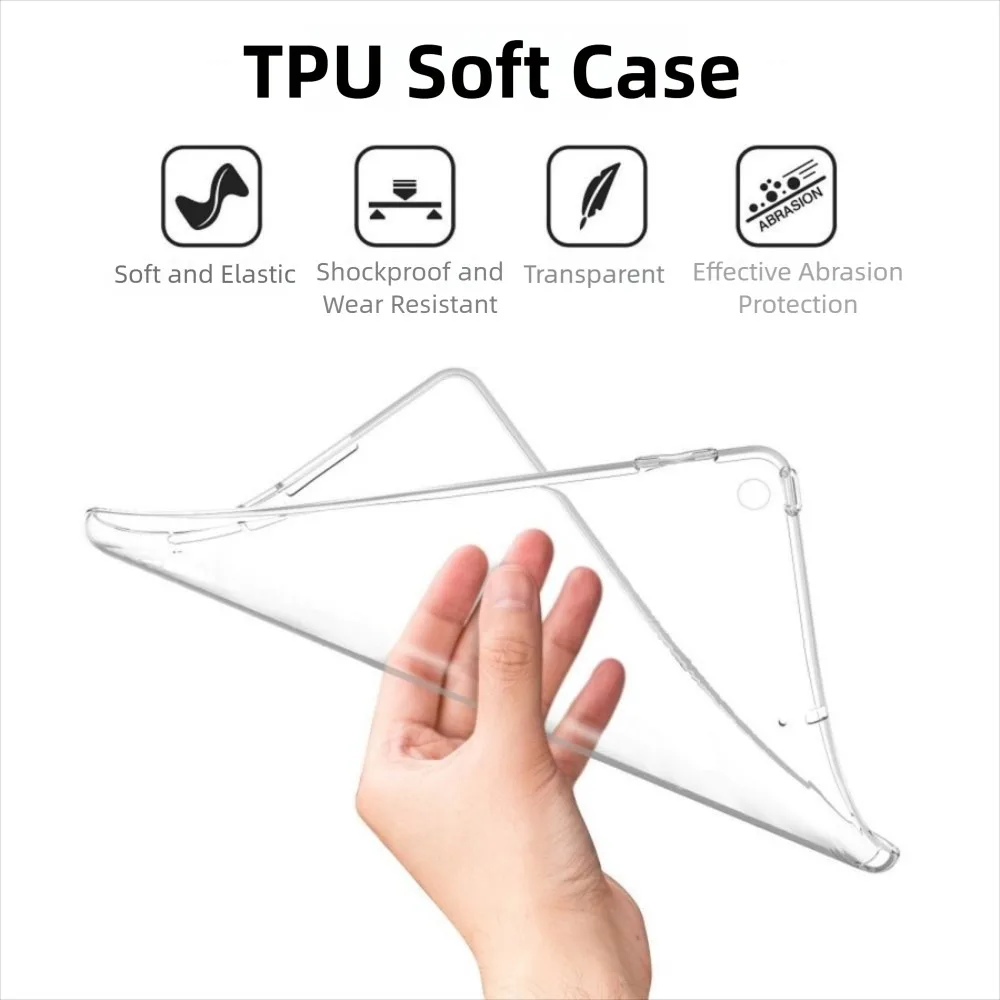 Custodia morbida per tablet da 10.1 pollici in TPU Custodia protettiva per airbag addensata anticaduta Antigraffio antiurto per T-Mobile REVVL Tab 2 2025