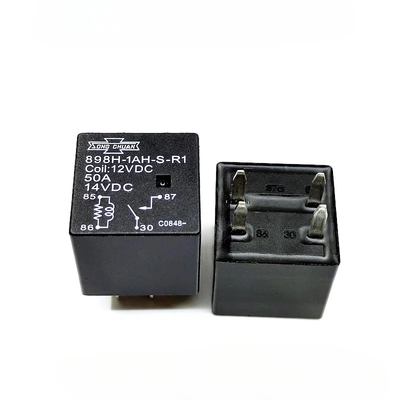 （Brand-new）1pcs/lot 100% original genuine relay:898H-1AH-S-R1 12VDC Automotive relay 4pins 50A HFV28